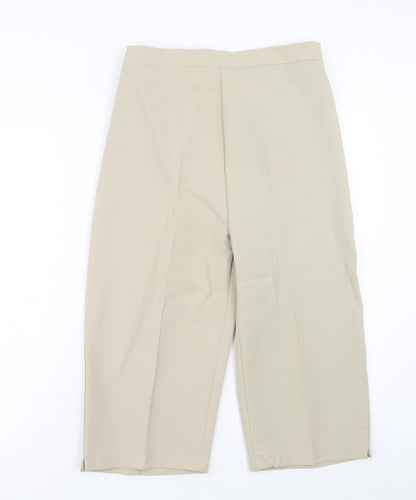 Womens UK Size 10 Preworn Regular Fit  Beige Trousers