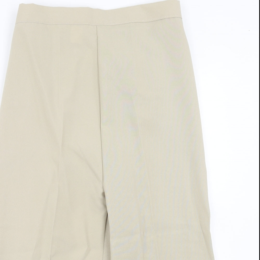 Womens UK Size 10 Preworn Regular Fit  Beige Trousers