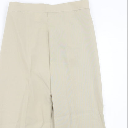 Womens UK Size 10 Preworn Regular Fit  Beige Trousers