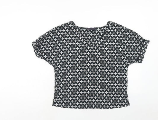 Womens UK Size 10 Marks and Spencer Black Basic Blouse