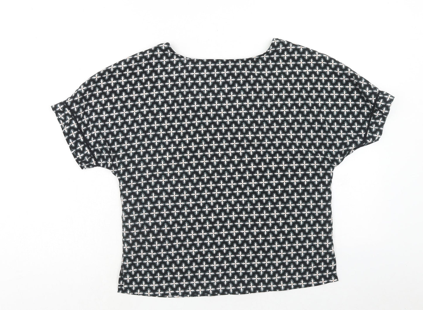 Womens UK Size 10 Marks and Spencer Black Basic Blouse