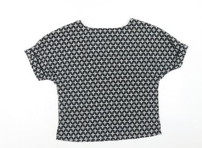 Womens UK Size 10 Marks and Spencer Black Basic Blouse