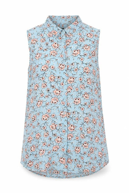 Womens UK Size 6 New Look Blue Basic Button-Up