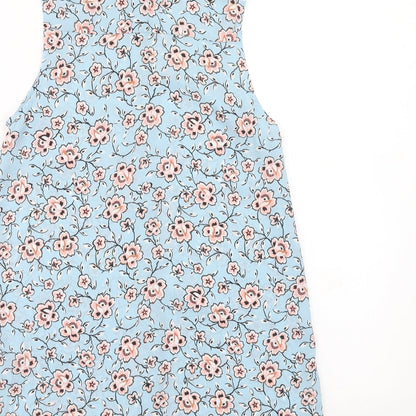 Womens UK Size 6 New Look Blue Basic Button-Up