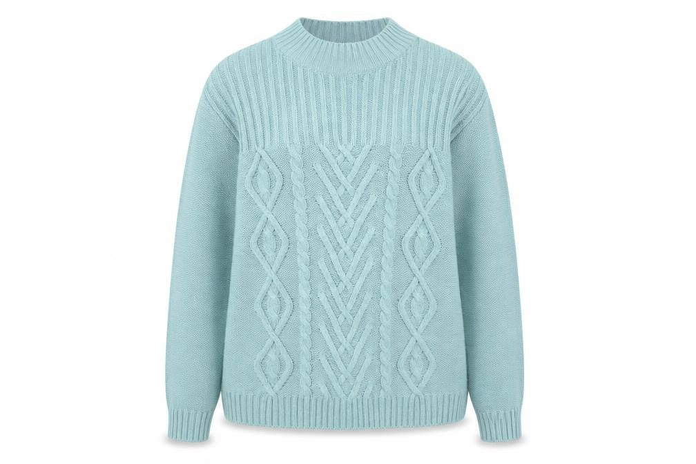 Womens UK Size 14 AFIBEL Blue Pullover Jumper