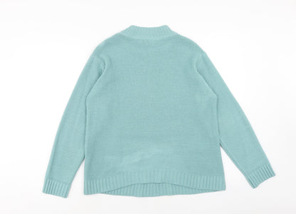 Womens UK Size 14 AFIBEL Blue Pullover Jumper