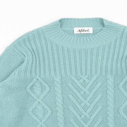 Womens UK Size 14 AFIBEL Blue Pullover Jumper