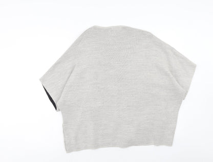 Womens UK Size S Atmosphere Grey Cardigan Jumper