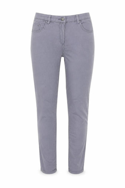H&M Womens Grey Cotton Skinny Jeans Size 10 Regular Zip