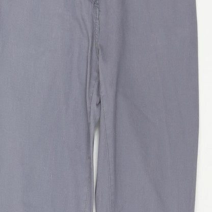 H&M Womens Grey Cotton Skinny Jeans Size 10 Regular Zip