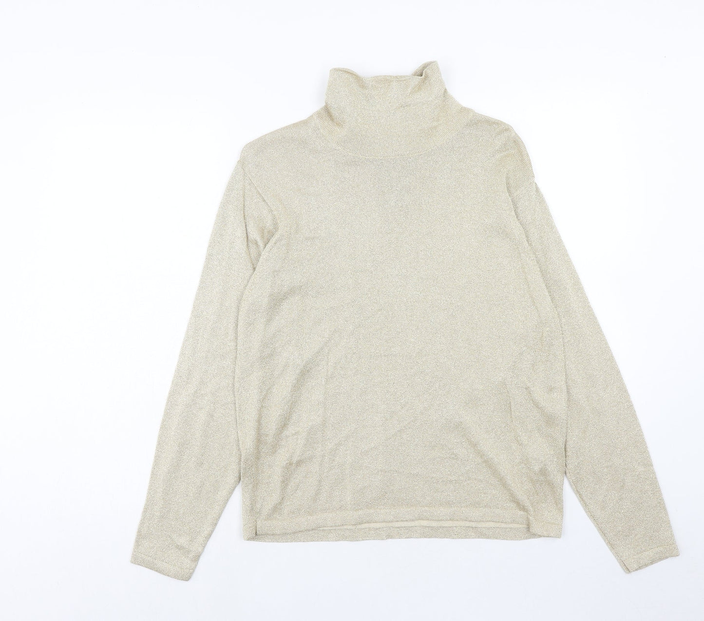 Womens UK Size M Talbots Gold Pullover Jumper