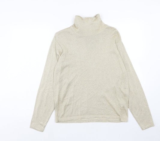 Womens UK Size M Talbots Gold Pullover Jumper