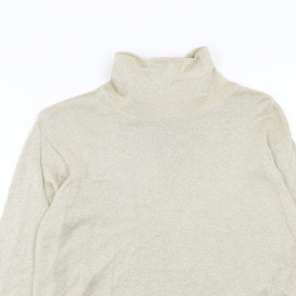 Womens UK Size M Talbots Gold Pullover Jumper