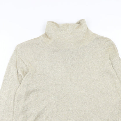 Womens UK Size M Talbots Gold Pullover Jumper