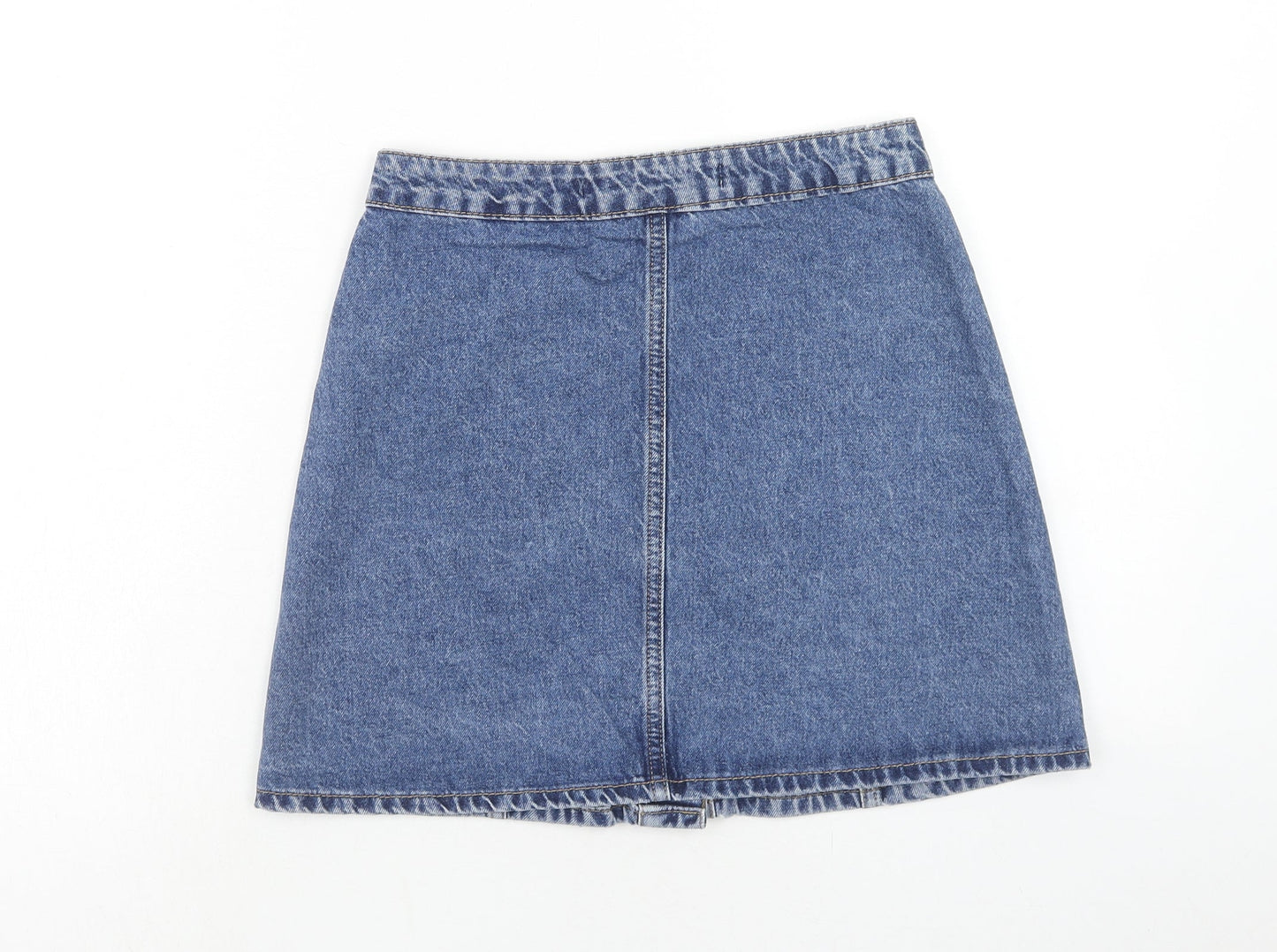 Womens UK Size 8 Denim & Co. A-Line Denim Skirt