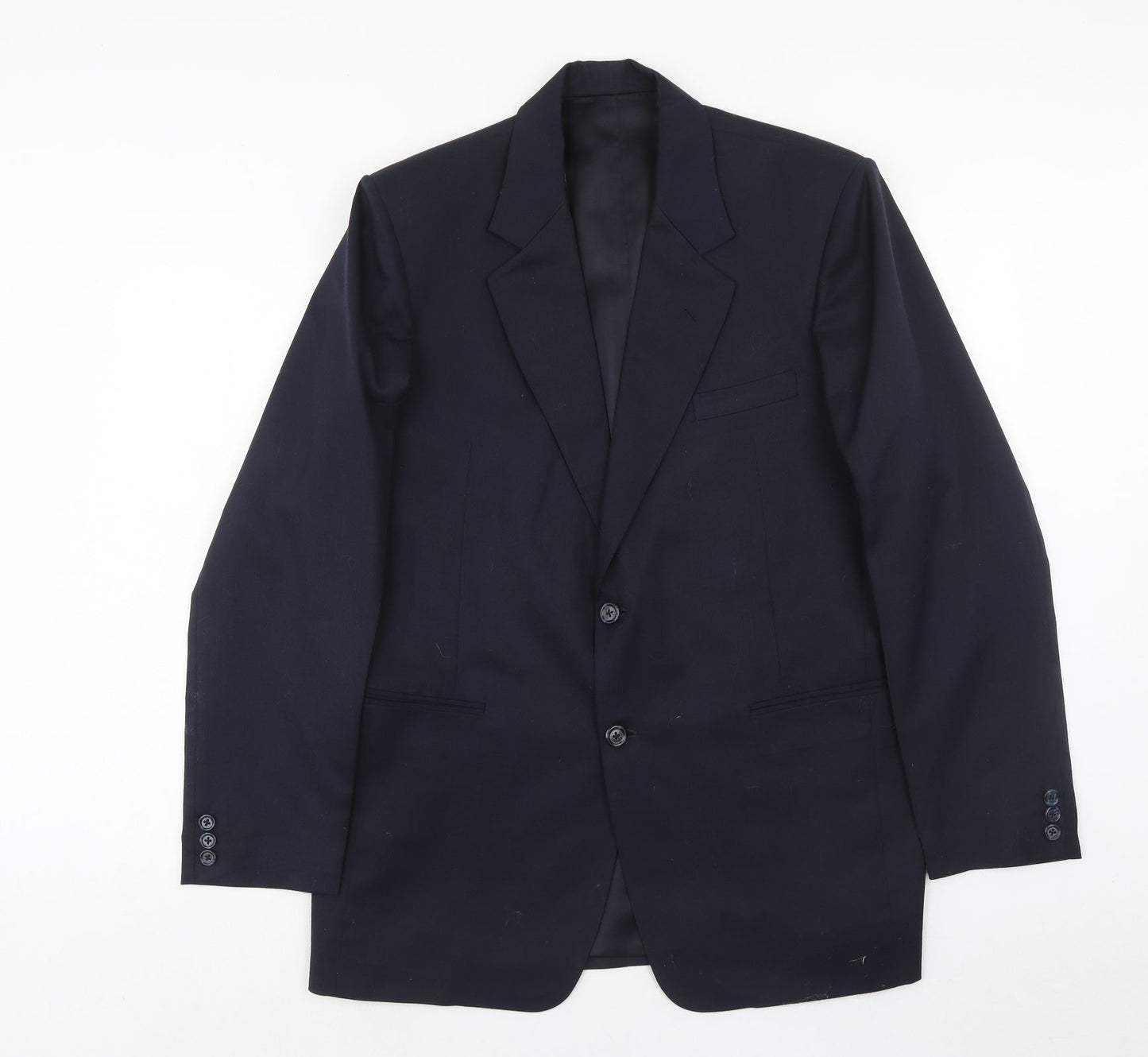 Ran jit Mens Blue Polyester Jacket Blazer Size 42 Regular