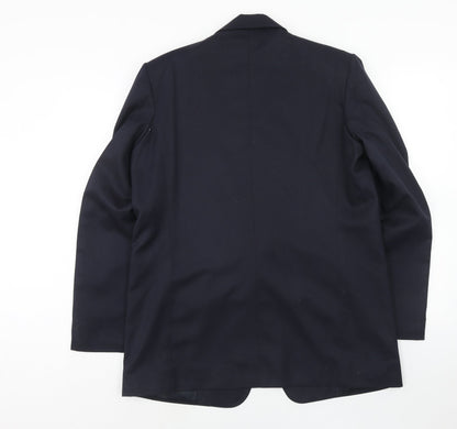Ran jit Mens Blue Polyester Jacket Blazer Size 42 Regular