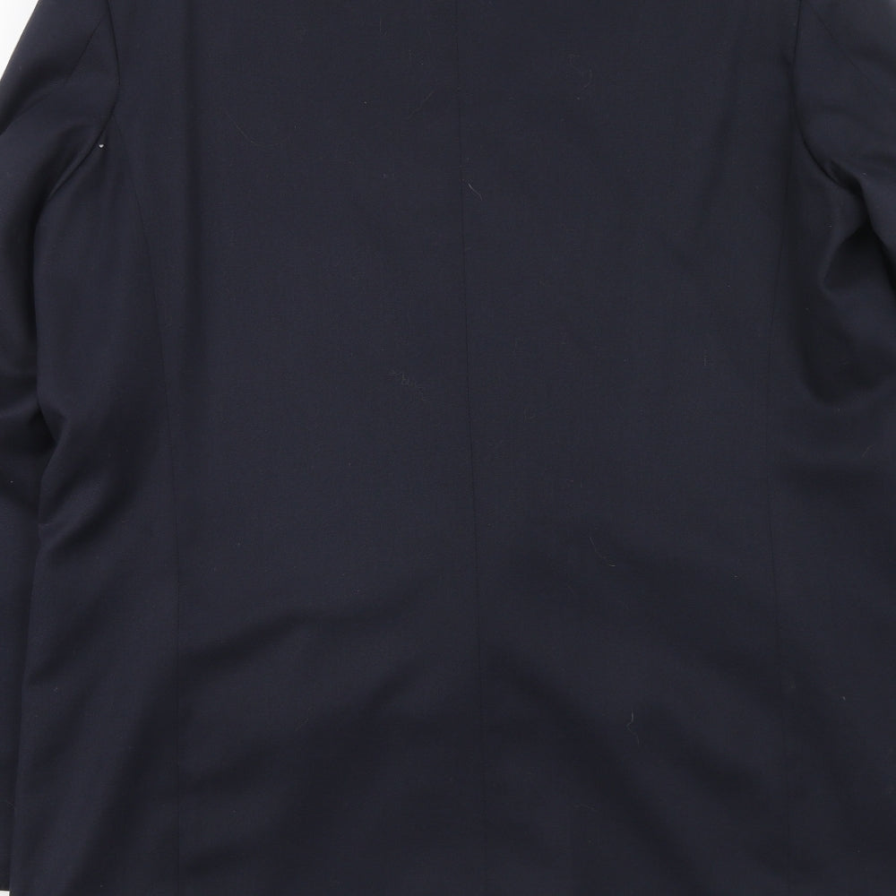 Ran jit Mens Blue Polyester Jacket Blazer Size 42 Regular