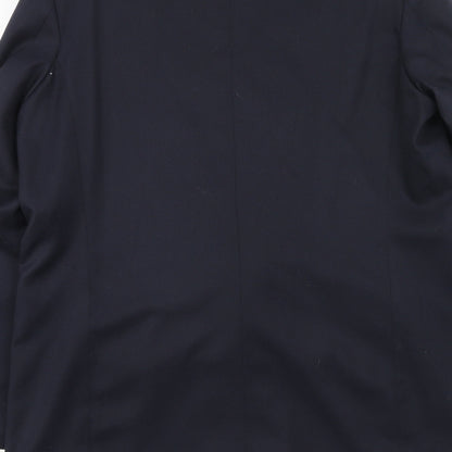 Ran jit Mens Blue Polyester Jacket Blazer Size 42 Regular
