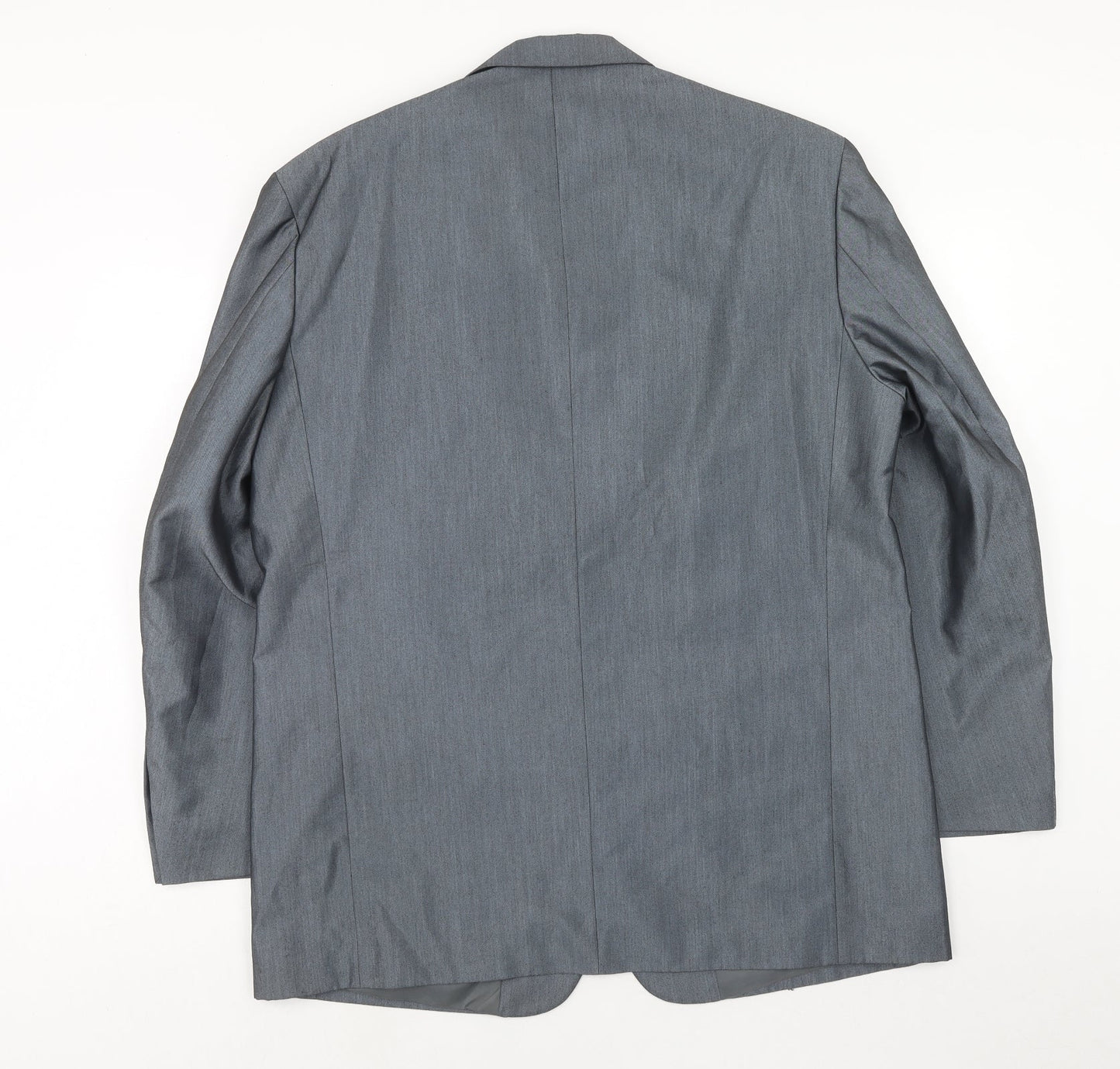 ALS Mens Blue Polyester Jacket Blazer Size 44 Regular