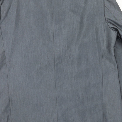 ALS Mens Blue Polyester Jacket Blazer Size 44 Regular
