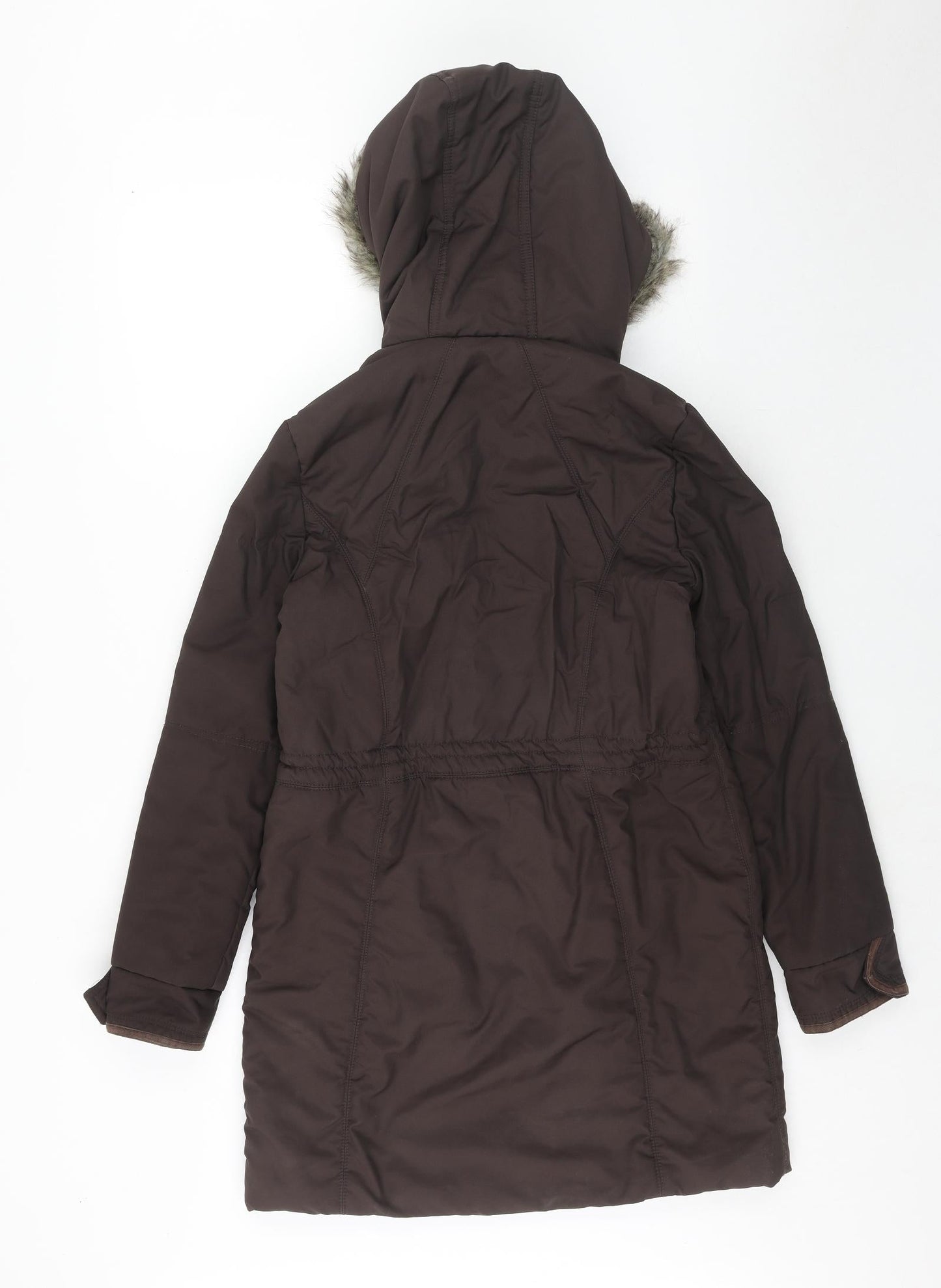 Womens UK Size 8 NEXT Brown Parka Coat