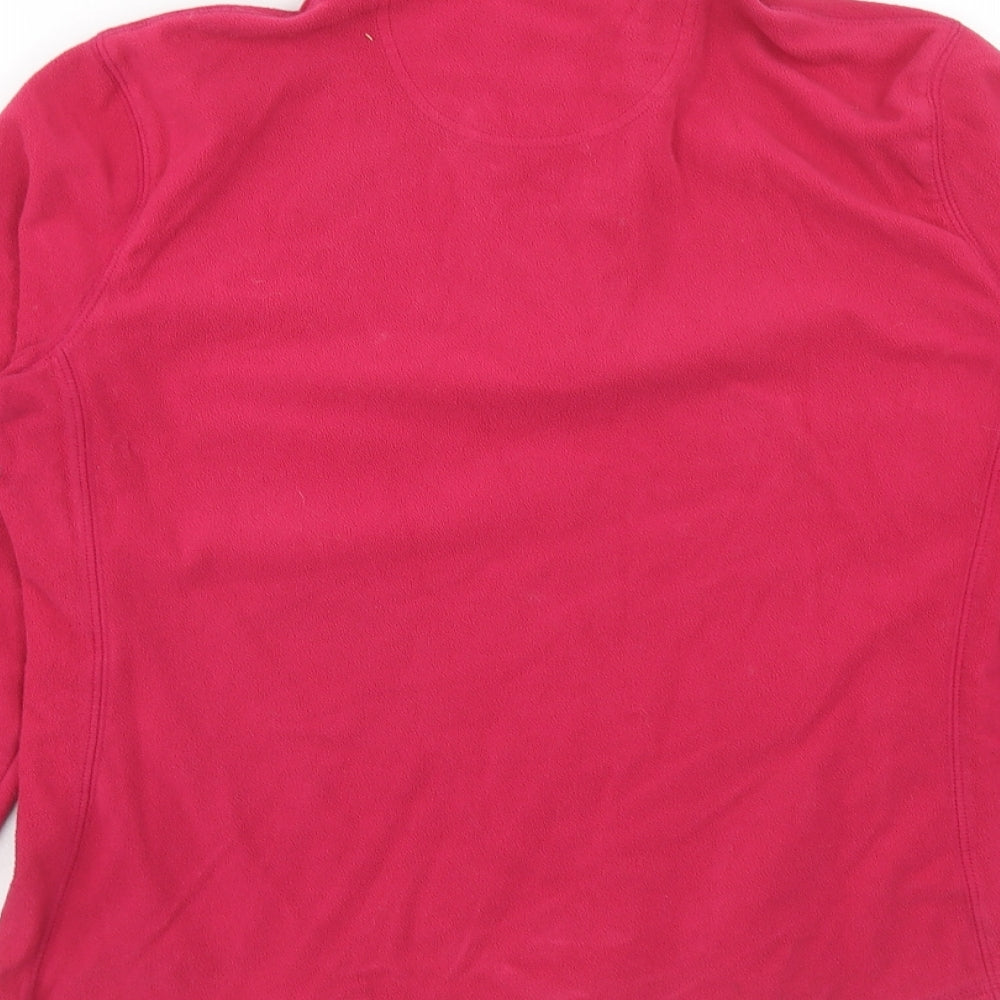 Gap Womens Pink Polyester Pullover Sweatshirt Size M Zip