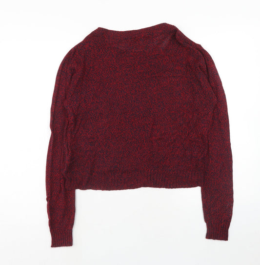 Womens UK Size M H&M Red Pullover Jumper