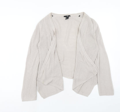 Womens UK Size S H&M Beige Cardigan Jumper