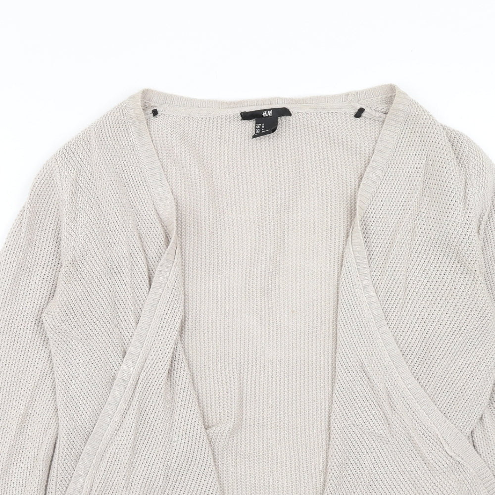 Womens UK Size S H&M Beige Cardigan Jumper