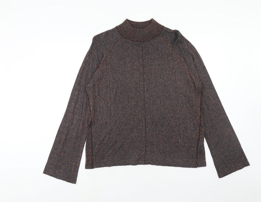 Womens UK Size 12 Topshop Brown Pullover Jumper