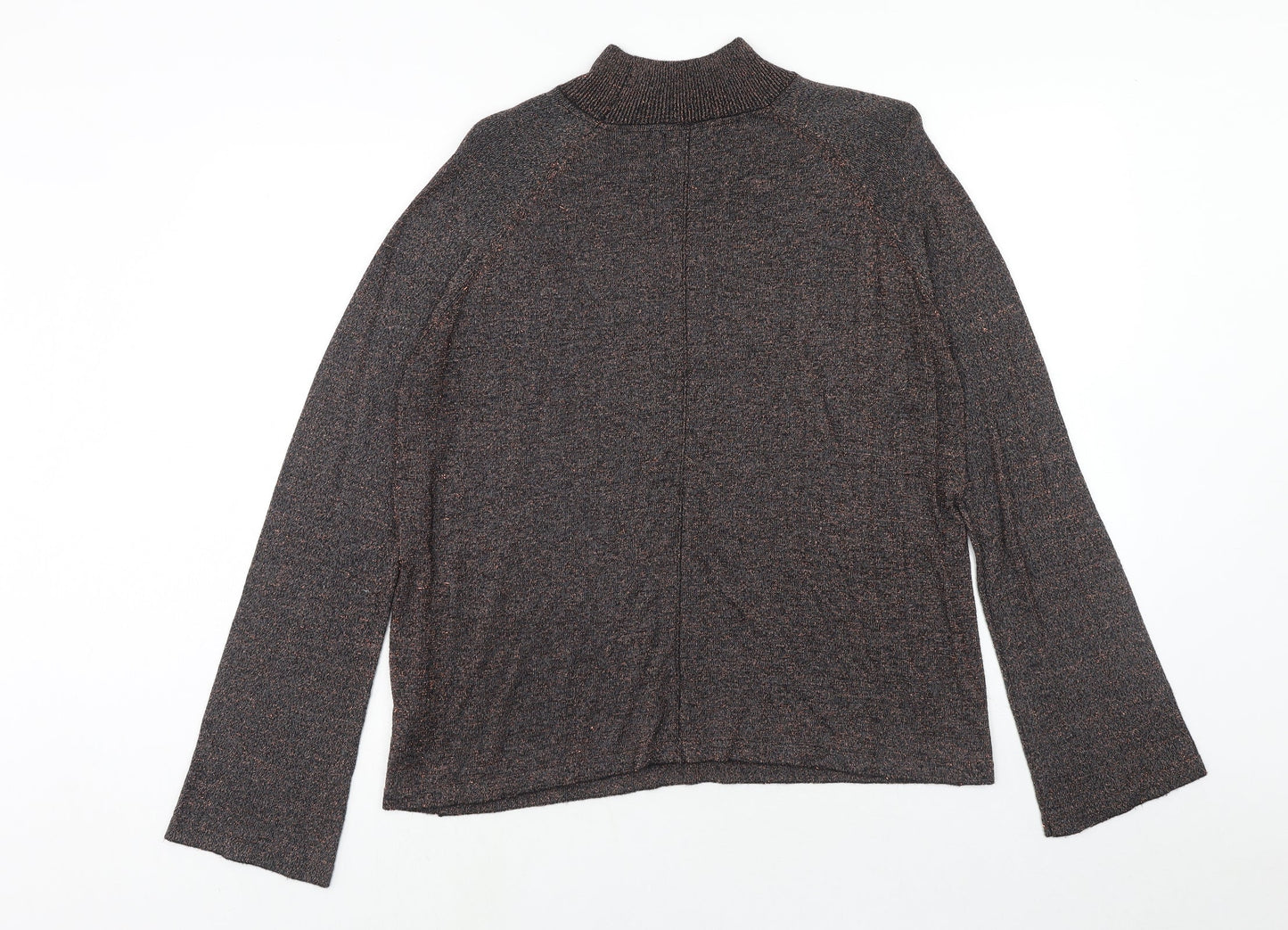 Womens UK Size 12 Topshop Brown Pullover Jumper