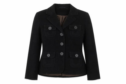Next Womens Black Jacket Size 8 Button