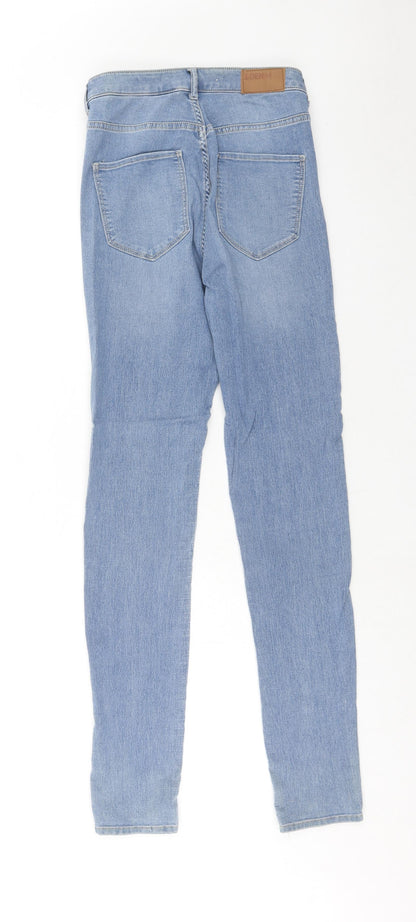 Womens UK Size 28 in H&M Regular Fit Skinny Blue Jeans