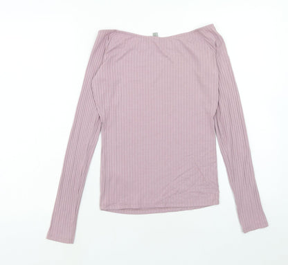 Womens UK Size 12 ASOS Purple Basic T-Shirt