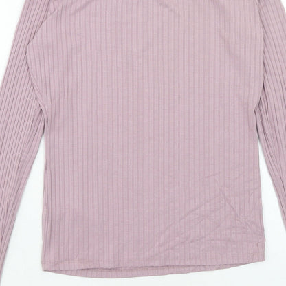 Womens UK Size 12 ASOS Purple Basic T-Shirt