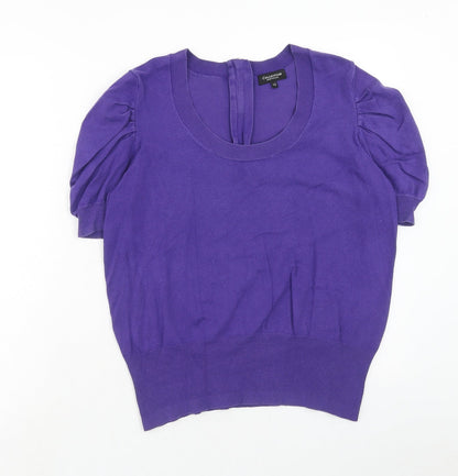Womens UK Size 12 Debenhams Purple Pullover Jumper