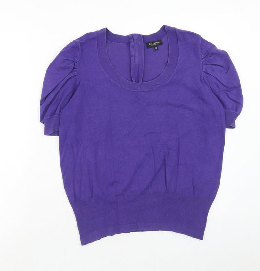 Womens UK Size 12 Debenhams Purple Pullover Jumper