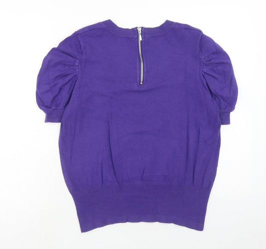 Womens UK Size 12 Debenhams Purple Pullover Jumper