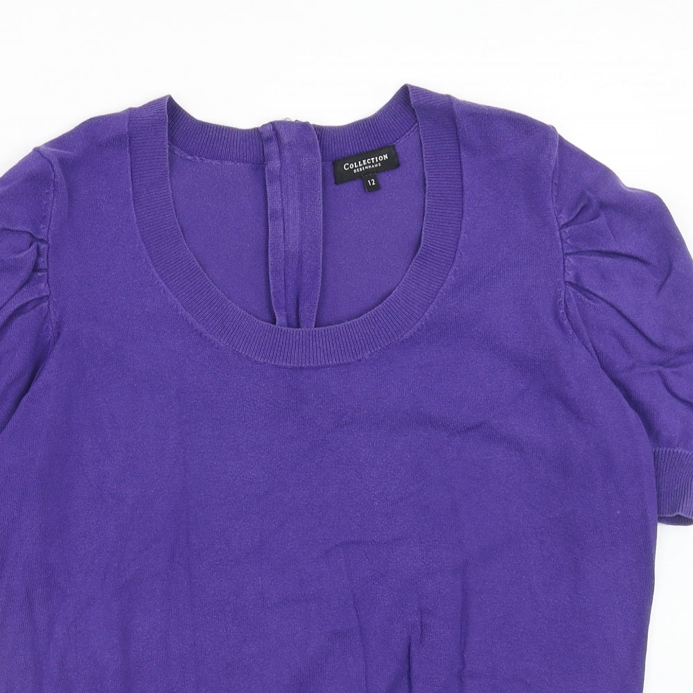 Womens UK Size 12 Debenhams Purple Pullover Jumper