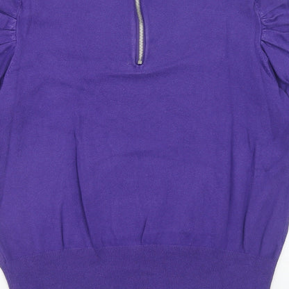 Womens UK Size 12 Debenhams Purple Pullover Jumper