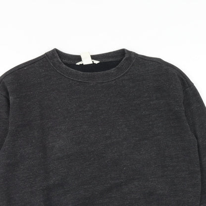 H&M Womens Grey Cotton Pullover Sweatshirt Size XS Pullover
