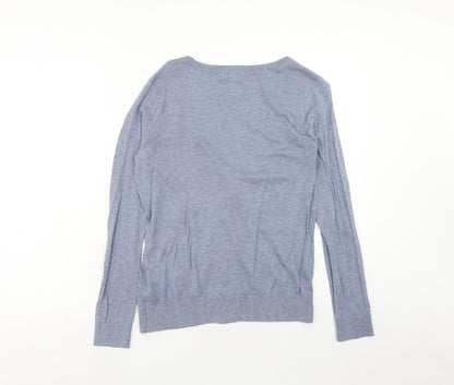 Womens UK Size S FOREVER 21 Blue Cardigan Jumper