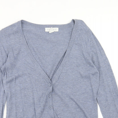 Womens UK Size S FOREVER 21 Blue Cardigan Jumper