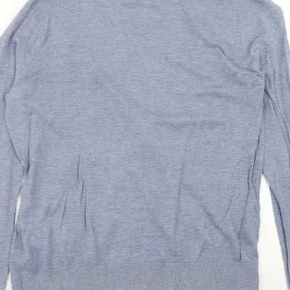 Womens UK Size S FOREVER 21 Blue Cardigan Jumper