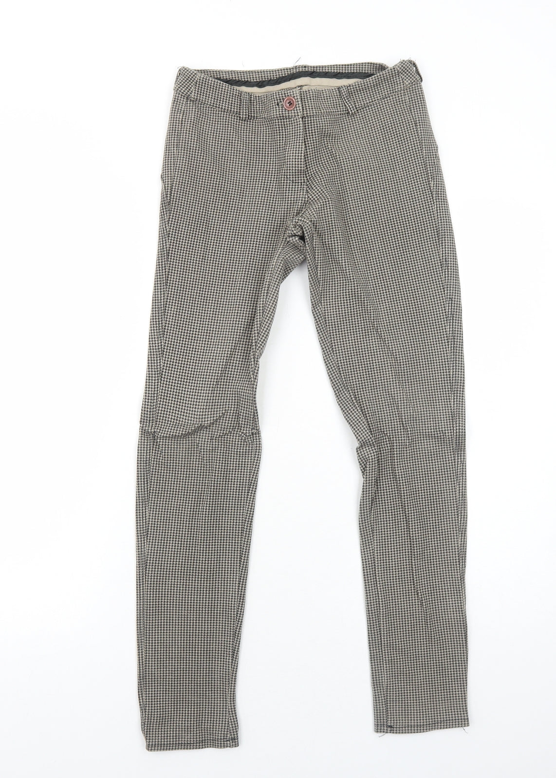 Womens UK Size 8 Preworn Regular Fit  Brown Trousers