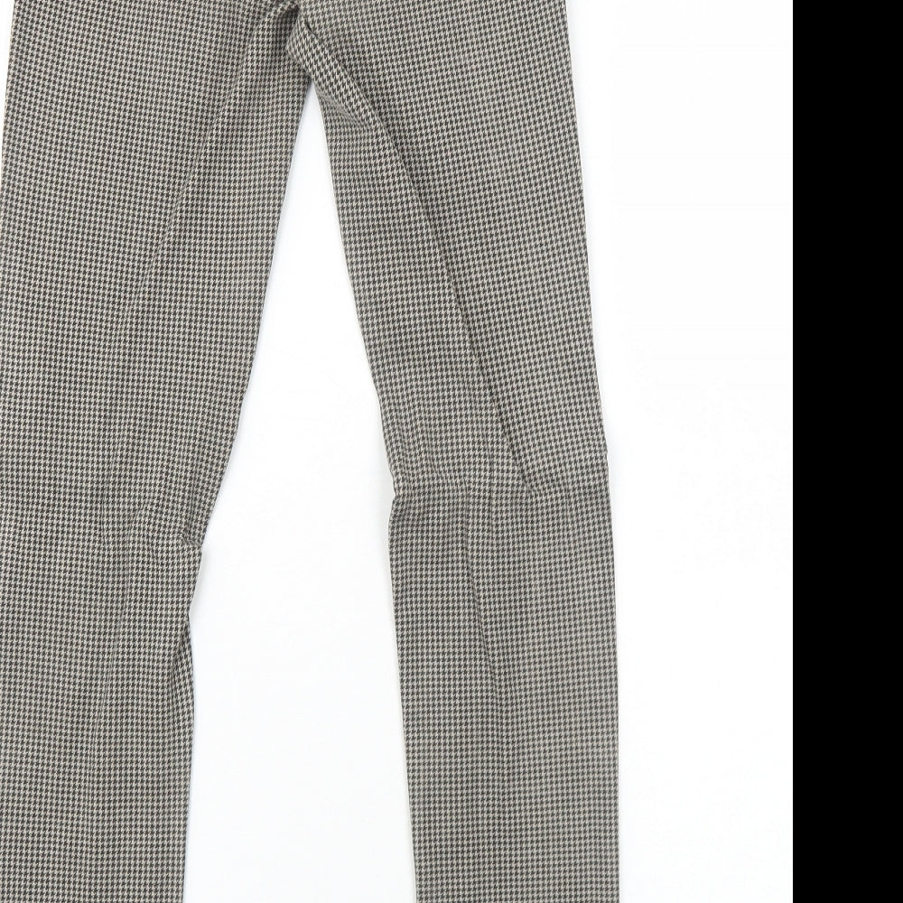 Womens UK Size 8 Preworn Regular Fit  Brown Trousers
