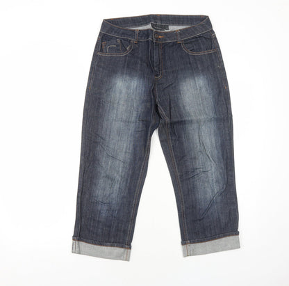 Womens UK Size 10 Kiabi Regular Fit Straight Blue Jeans