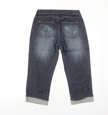 Womens UK Size 10 Kiabi Regular Fit Straight Blue Jeans