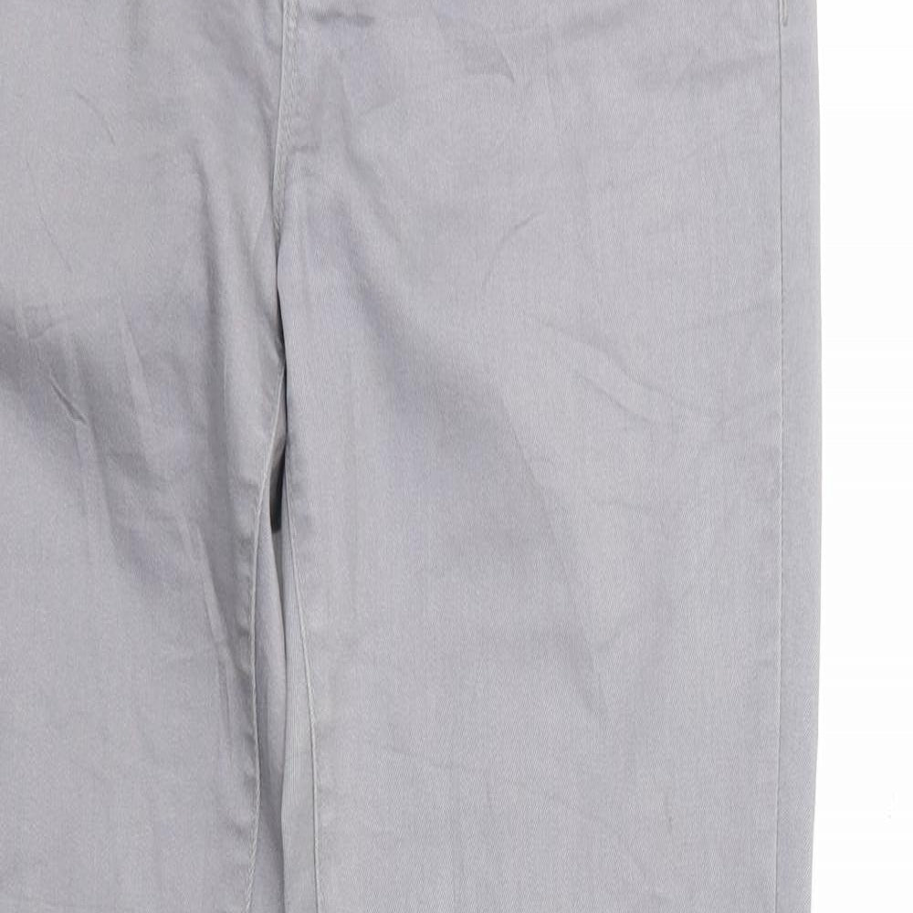 MIla Womens Grey Cotton Skinny Jeans Size 12 Regular Zip
